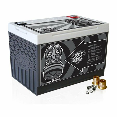XPAL POWER XS Power  12V 3300 amp Sealed Power Cell Car Battery with Hardware XS376078